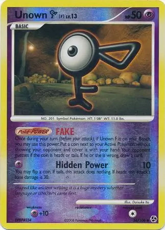 Great Encounters Unown F #56/106 reverse holo
